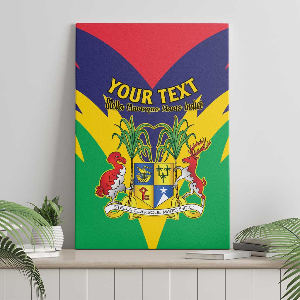 Personalised Mauritius Canvas Wall Art Stella Clavisque Maris Indici