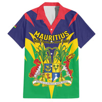 Personalised Mauritius Family Matching Off The Shoulder Long Sleeve Dress and Hawaiian Shirt Stella Clavisque Maris Indici