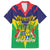 Personalised Mauritius Family Matching Off The Shoulder Long Sleeve Dress and Hawaiian Shirt Stella Clavisque Maris Indici