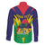 Personalised Mauritius Family Matching Summer Maxi Dress and Hawaiian Shirt Stella Clavisque Maris Indici