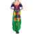Personalised Mauritius Family Matching Summer Maxi Dress and Hawaiian Shirt Stella Clavisque Maris Indici