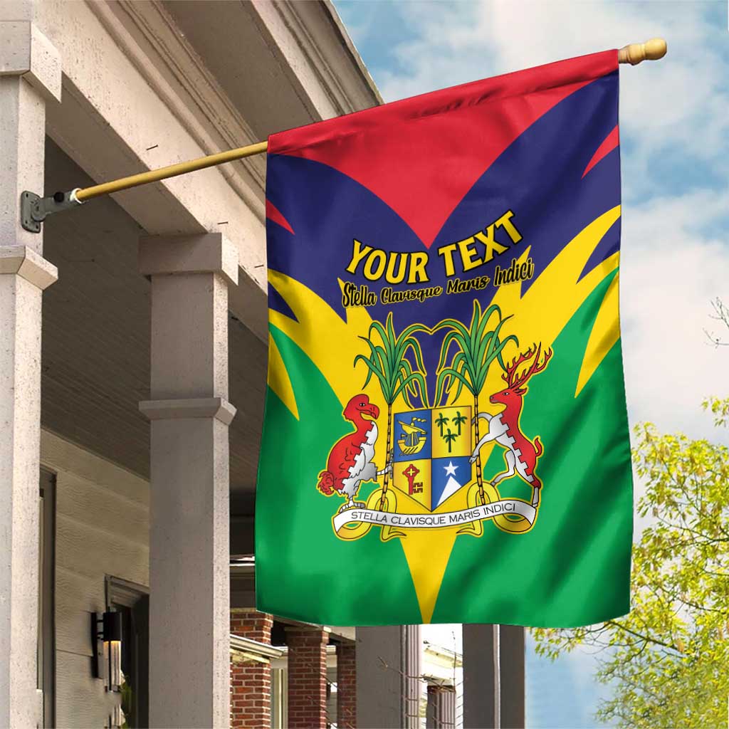 Personalised Mauritius Garden Flag Stella Clavisque Maris Indici