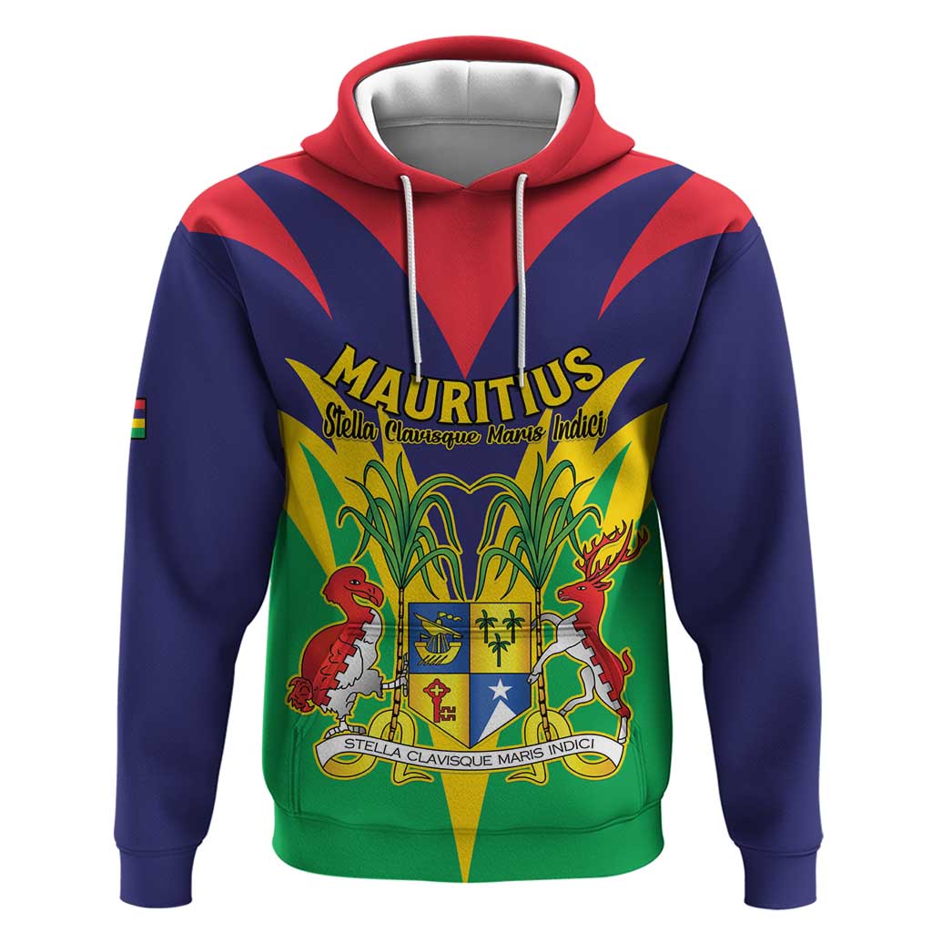 Personalised Mauritius Hoodie Stella Clavisque Maris Indici