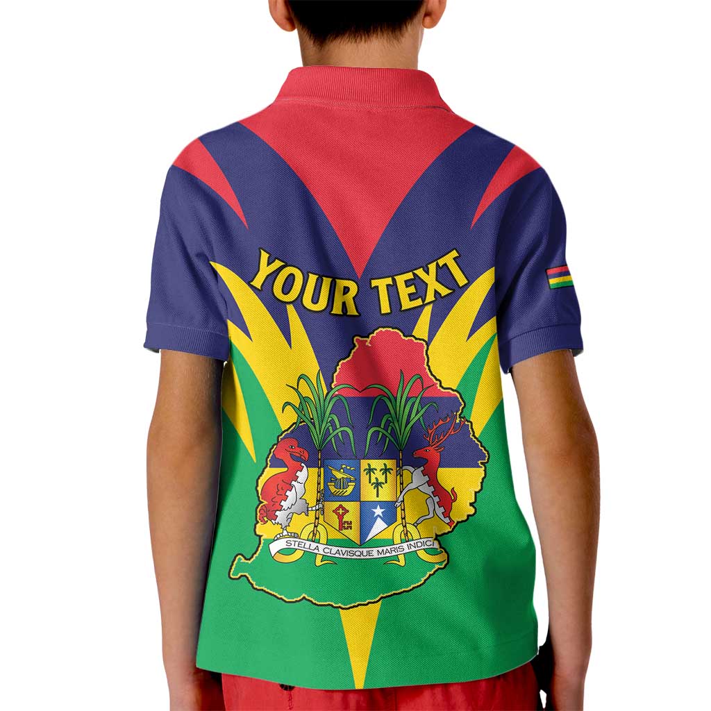 Personalised Mauritius Kid Polo Shirt Stella Clavisque Maris Indici