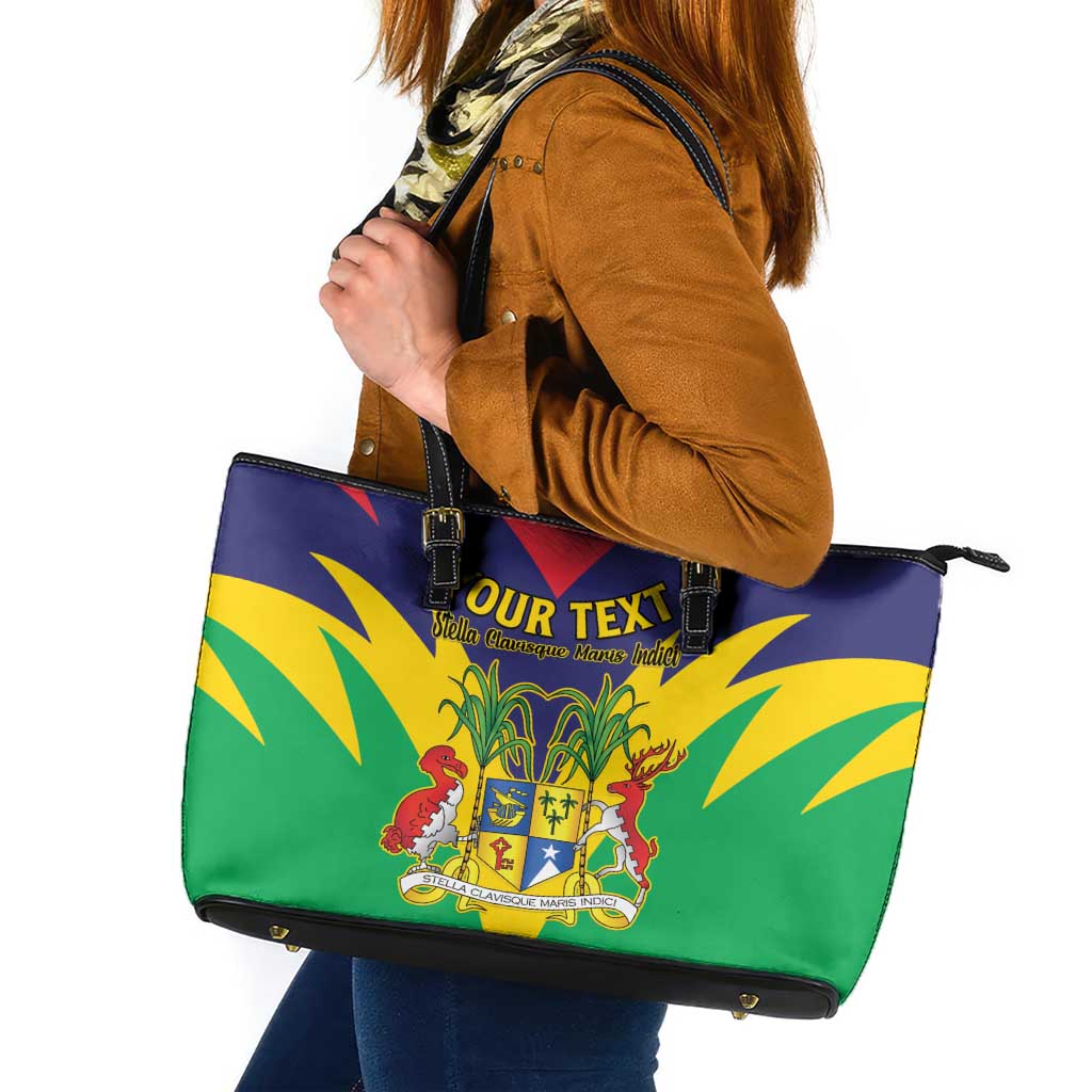 Personalised Mauritius Leather Tote Bag Stella Clavisque Maris Indici