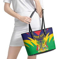 Personalised Mauritius Leather Tote Bag Stella Clavisque Maris Indici