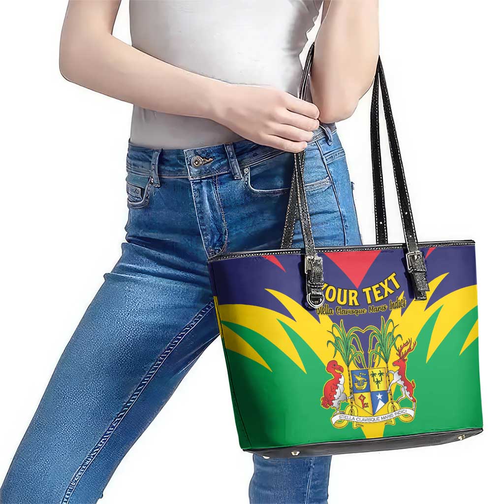 Personalised Mauritius Leather Tote Bag Stella Clavisque Maris Indici