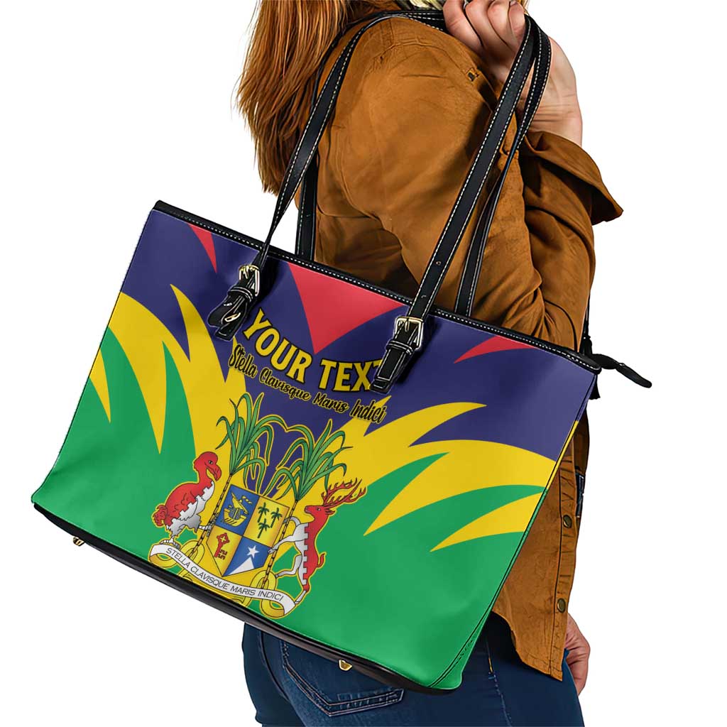 Personalised Mauritius Leather Tote Bag Stella Clavisque Maris Indici