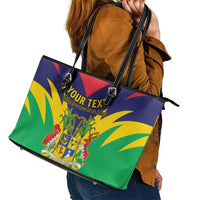 Personalised Mauritius Leather Tote Bag Stella Clavisque Maris Indici