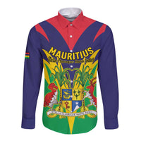 Personalised Mauritius Long Sleeve Button Shirt Stella Clavisque Maris Indici