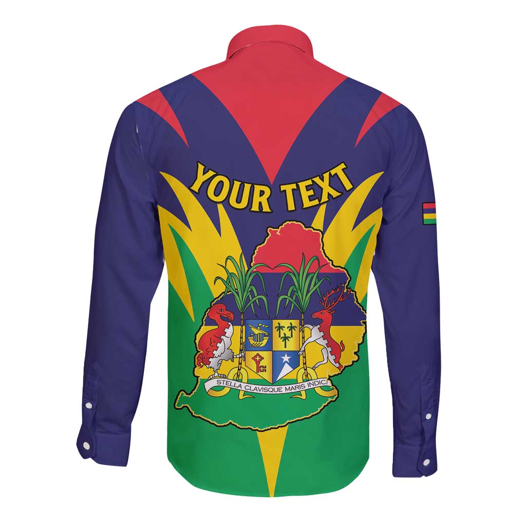 Personalised Mauritius Long Sleeve Button Shirt Stella Clavisque Maris Indici