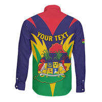 Personalised Mauritius Long Sleeve Button Shirt Stella Clavisque Maris Indici