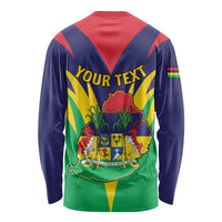 Personalised Mauritius Long Sleeve Shirt Stella Clavisque Maris Indici