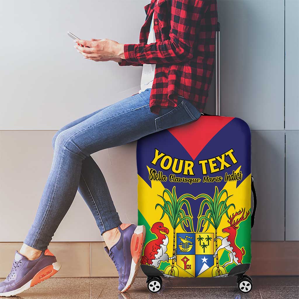 Personalised Mauritius Luggage Cover Stella Clavisque Maris Indici