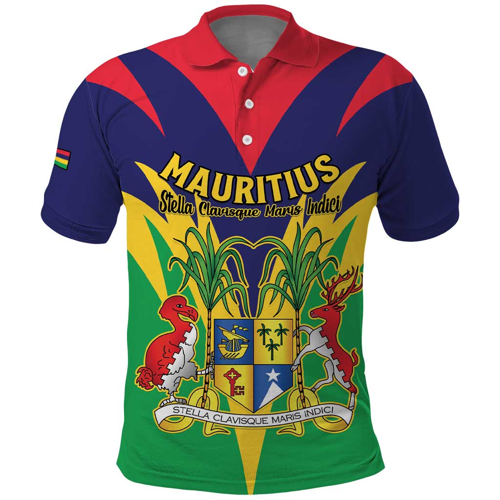 Personalised Mauritius Polo Shirt Stella Clavisque Maris Indici