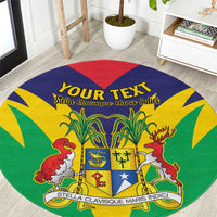 Personalised Mauritius Round Carpet Stella Clavisque Maris Indici