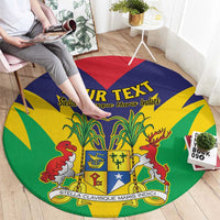 Personalised Mauritius Round Carpet Stella Clavisque Maris Indici