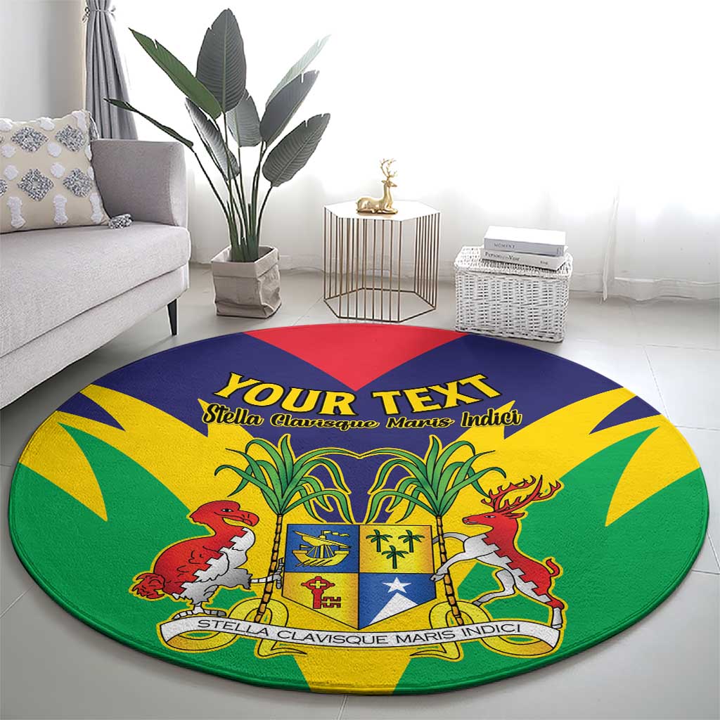 Personalised Mauritius Round Carpet Stella Clavisque Maris Indici