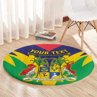 Personalised Mauritius Round Carpet Stella Clavisque Maris Indici