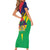 Personalised Mauritius Short Sleeve Bodycon Dress Stella Clavisque Maris Indici