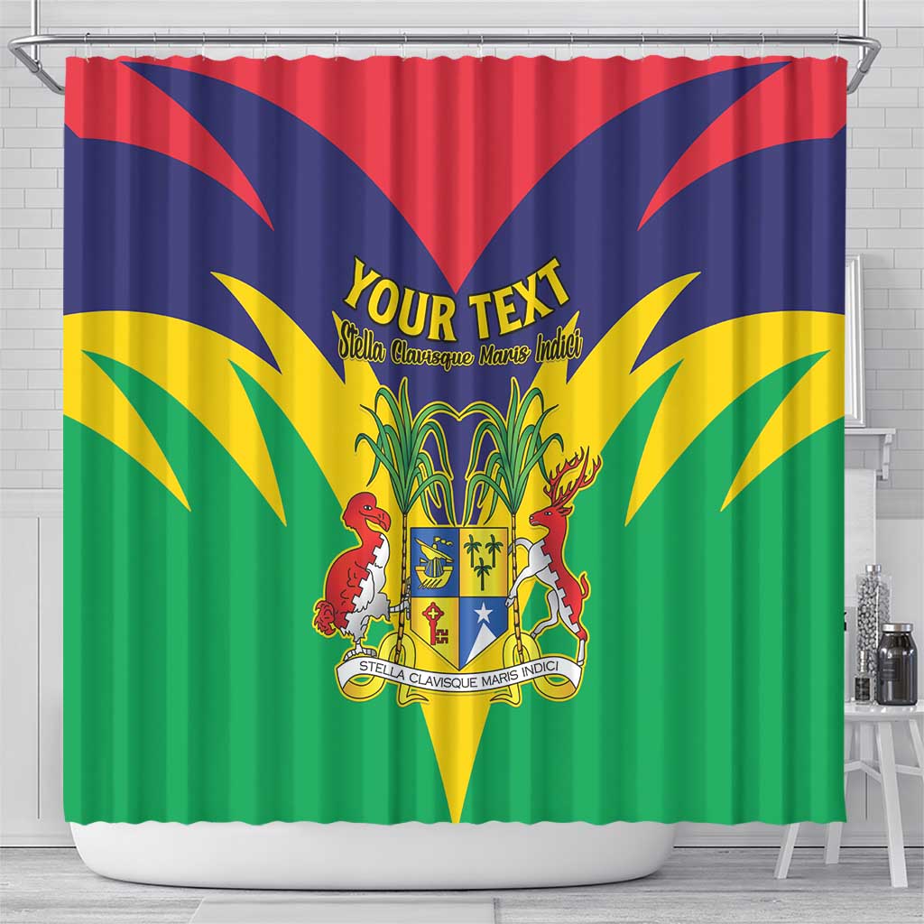 Personalised Mauritius Shower Curtain Stella Clavisque Maris Indici