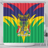 Personalised Mauritius Shower Curtain Stella Clavisque Maris Indici