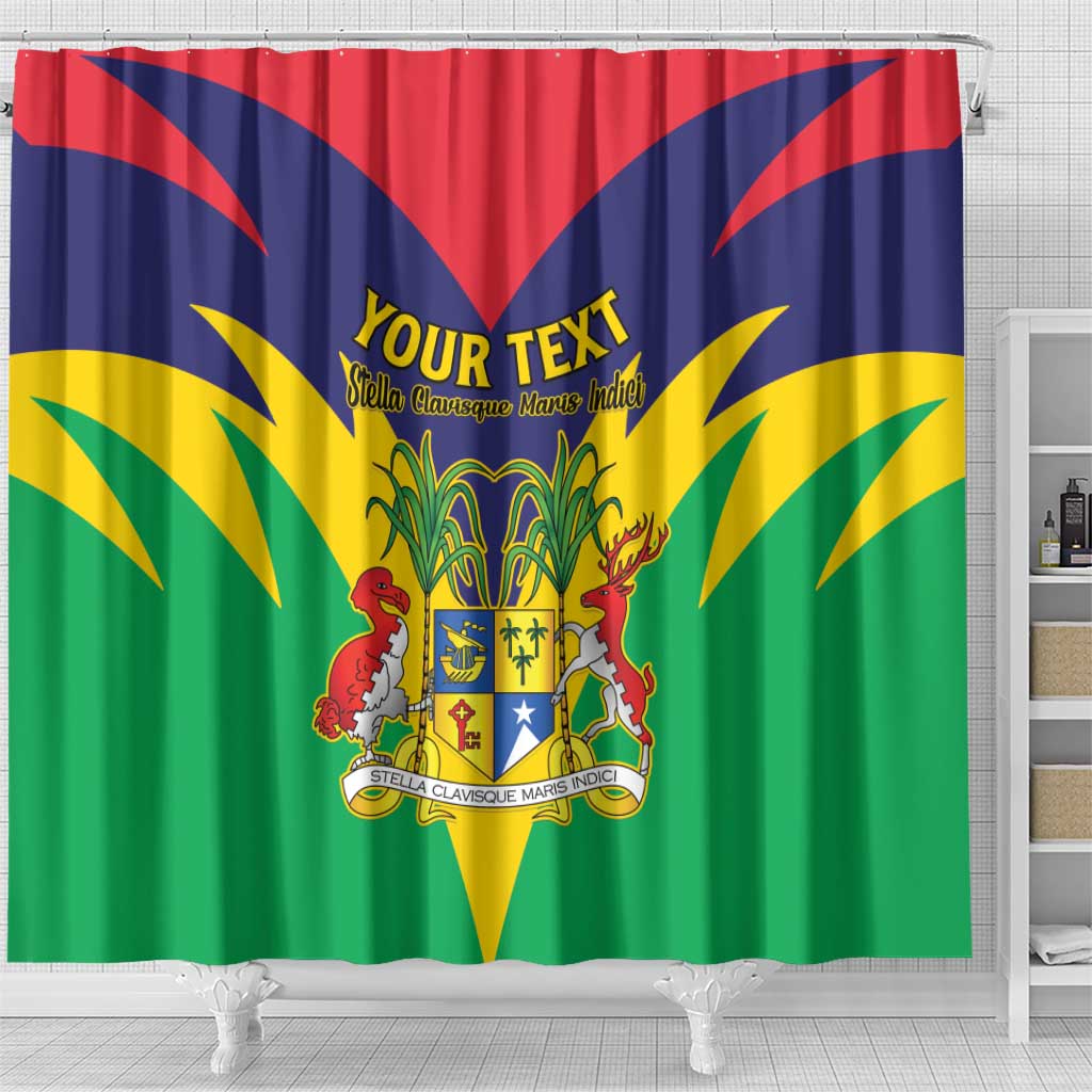 Personalised Mauritius Shower Curtain Stella Clavisque Maris Indici