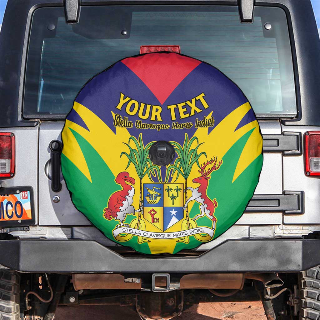 Personalised Mauritius Spare Tire Cover Stella Clavisque Maris Indici