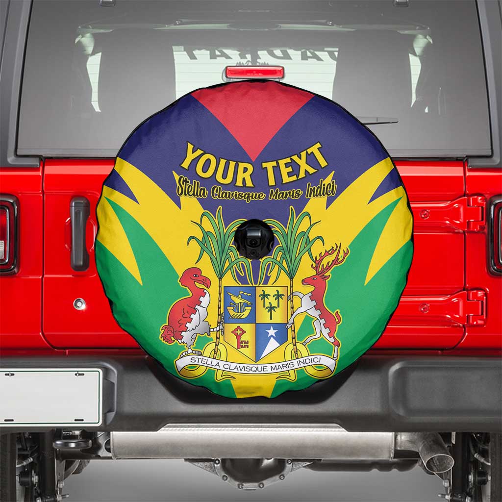 Personalised Mauritius Spare Tire Cover Stella Clavisque Maris Indici