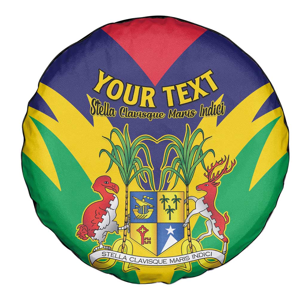 Personalised Mauritius Spare Tire Cover Stella Clavisque Maris Indici