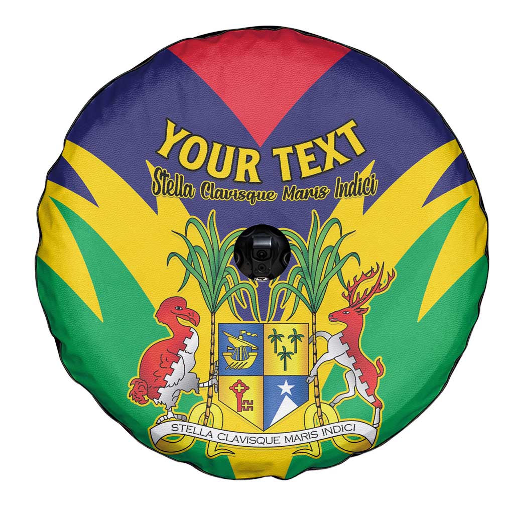 Personalised Mauritius Spare Tire Cover Stella Clavisque Maris Indici
