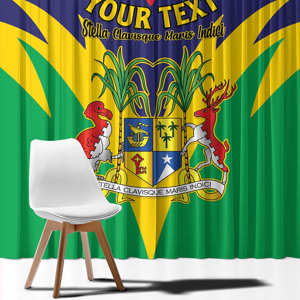 Personalised Mauritius Window Curtain Stella Clavisque Maris Indici