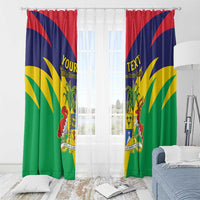 Personalised Mauritius Window Curtain Stella Clavisque Maris Indici