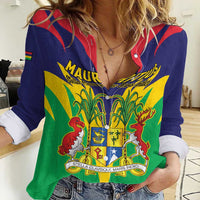 Personalised Mauritius Women Casual Shirt Stella Clavisque Maris Indici