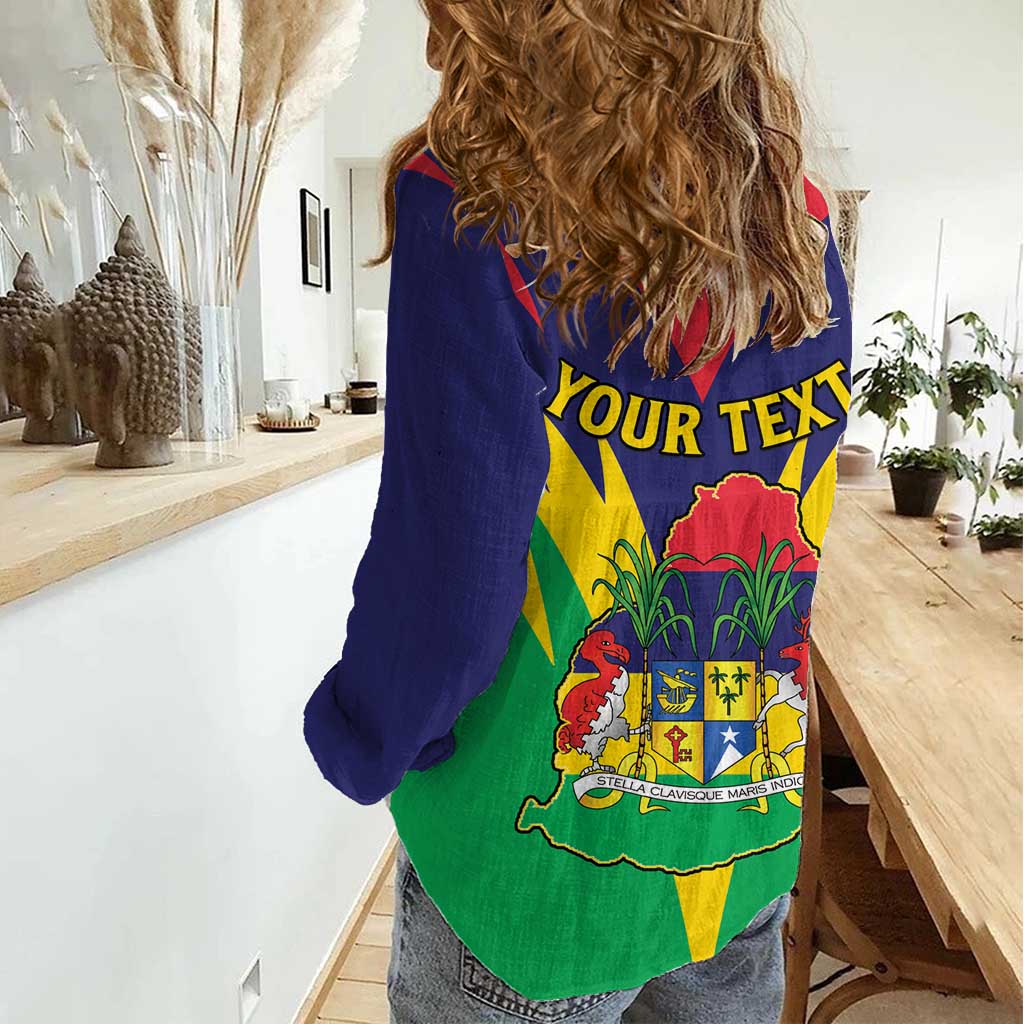 Personalised Mauritius Women Casual Shirt Stella Clavisque Maris Indici