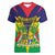 Personalised Mauritius Women V-Neck T-Shirt Stella Clavisque Maris Indici
