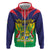 Personalised Mauritius Zip Hoodie Stella Clavisque Maris Indici