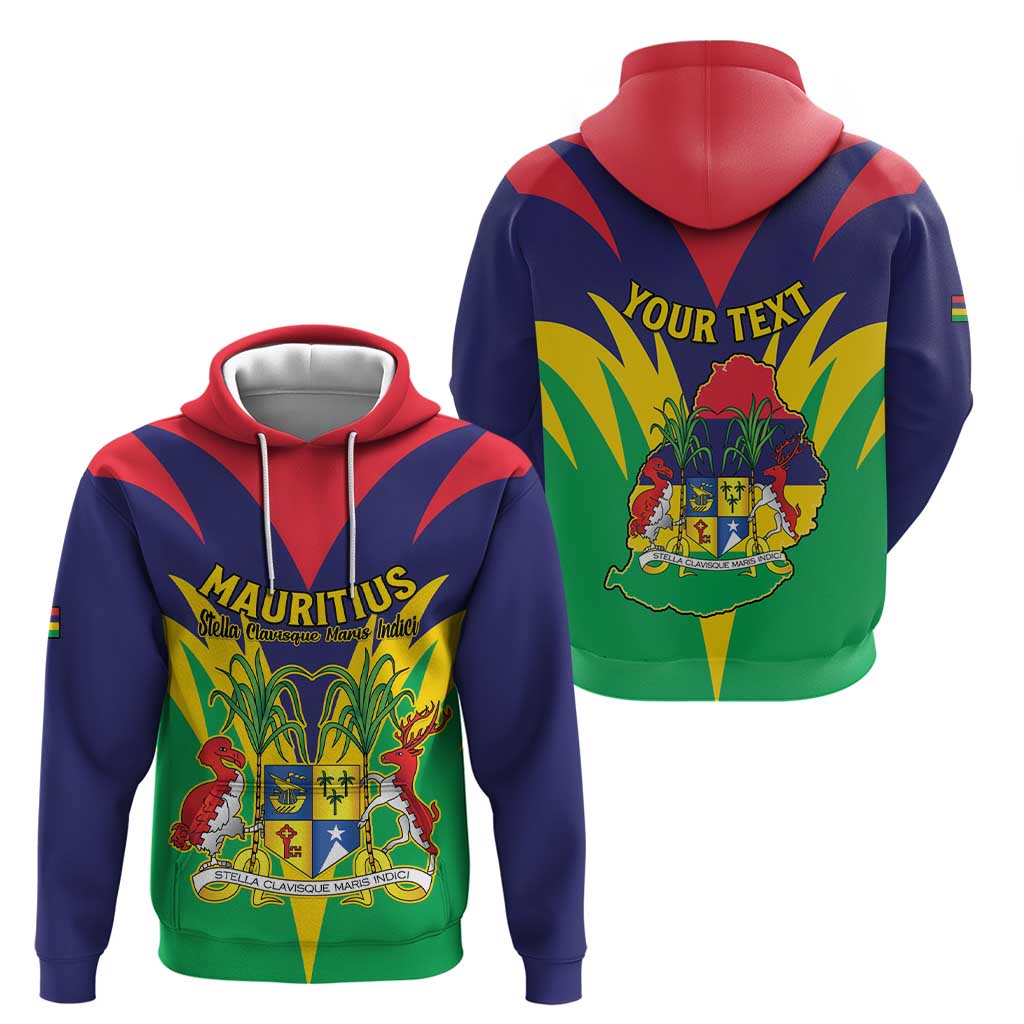 Personalised Mauritius Zip Hoodie Stella Clavisque Maris Indici