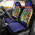Personalised Mauritius Car Seat Cover Coat Of Arms Mix Paisley Pattern