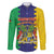 Personalised Mauritius Family Matching Off Shoulder Short Dress and Hawaiian Shirt Coat Of Arms Mix Paisley Pattern