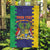 Personalised Mauritius Garden Flag Coat Of Arms Mix Paisley Pattern