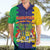 Personalised Mauritius Hawaiian Shirt Coat Of Arms Mix Paisley Pattern