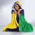 Personalised Mauritius Hooded Blanket Coat Of Arms Mix Paisley Pattern