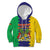 Personalised Mauritius Kid Hoodie Coat Of Arms Mix Paisley Pattern