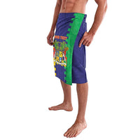 Personalised Mauritius Lavalava Coat Of Arms Mix Paisley Pattern