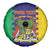 Personalised Mauritius Spare Tire Cover Coat Of Arms Mix Paisley Pattern