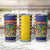 Personalised Mauritius Tumbler Cup Coat Of Arms Mix Paisley Pattern