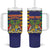 Personalised Mauritius Tumbler With Handle Coat Of Arms Mix Paisley Pattern