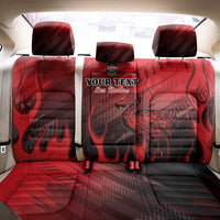 Personalised Mauritius Football Back Car Seat Cover Allez Les Dodos Grunge Style