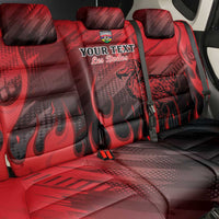 Personalised Mauritius Football Back Car Seat Cover Allez Les Dodos Grunge Style